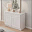 Armoire de cuisine autoportante blanche classique avec 2 portes, 1 tablette et - tiroirs, charnières à fermeture en douceur, caoutchouc, installation facile, bois massif l 36 po x H 34,5 po, prête à assembler, idéale pour