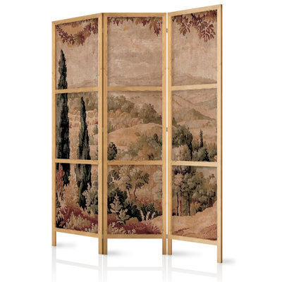 171cm H Solid Wood Folding Room Divider