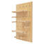 Wooden Rectangular Pegboard Combination Wall Organizer Kit