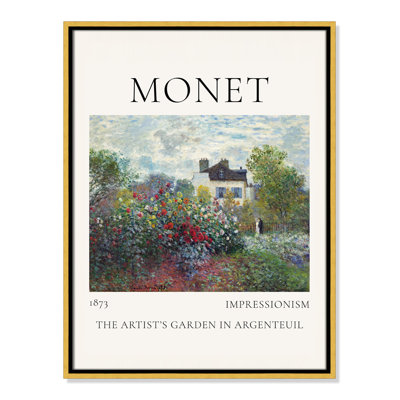 Artists Garden in Argenteuil Print by Claude Monet