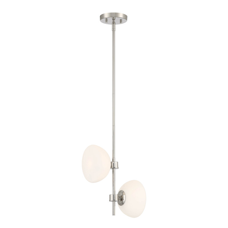 1 - Light Polished Nickel Single Pendant