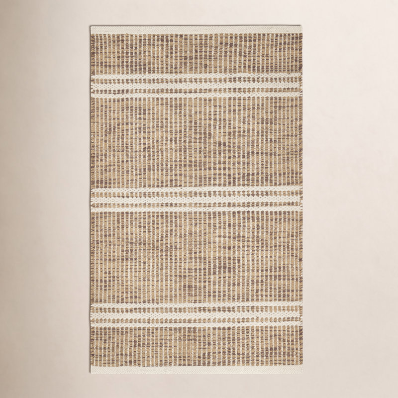 Malta Handwoven Wool Rug, Rectangle 3' x 5', Natural