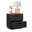 Table de chevet, finition noire
