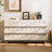 6 Drawer Storage Cabinet with Wave Front Design,Modern TV Stand & Chest of Drawers-475460673
