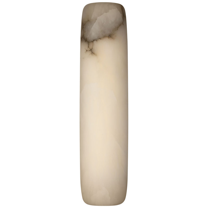 Kelly Wearstler Formosa 26" Linear Sconce, 1400 W, Alabaster/Bronze, 19.75" H x 4.75" W x 3.25" D