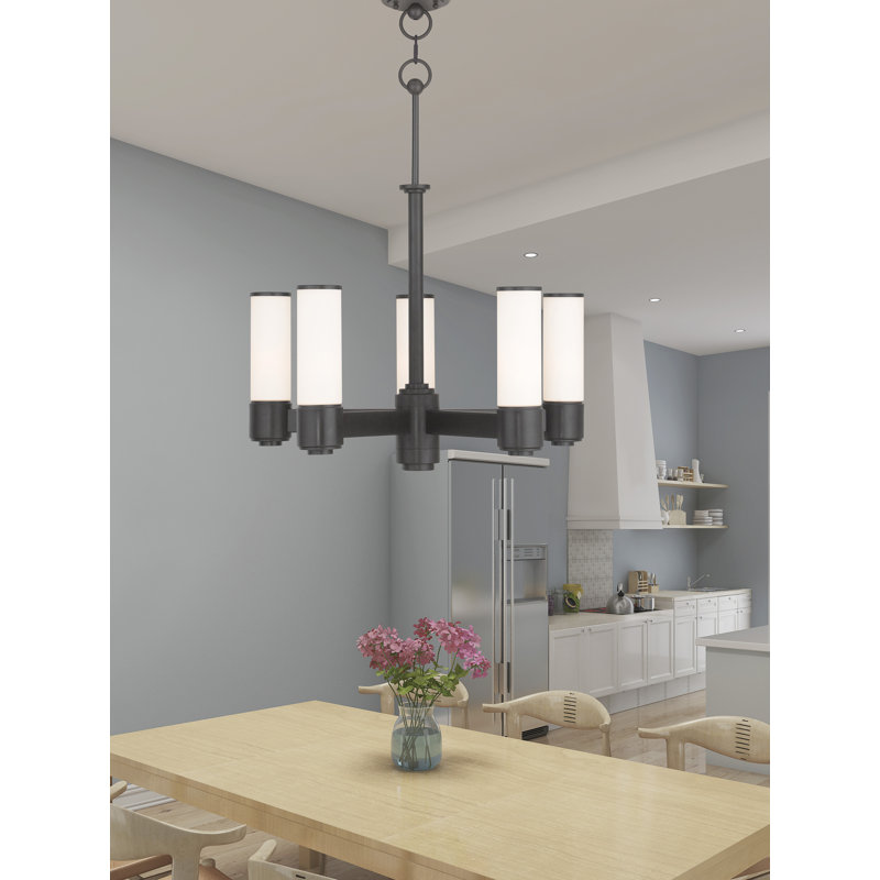 Baleria 6 - Light Dimmable LED Classic / Traditional Chandelier, English Bronze