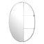 Demi-miroir demi-tablette bronze