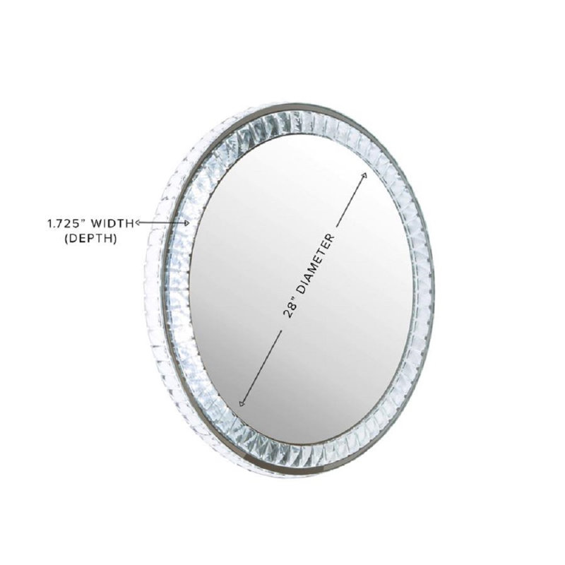 Miroir de meuble-lavabo mural lumineux Diamond Collection