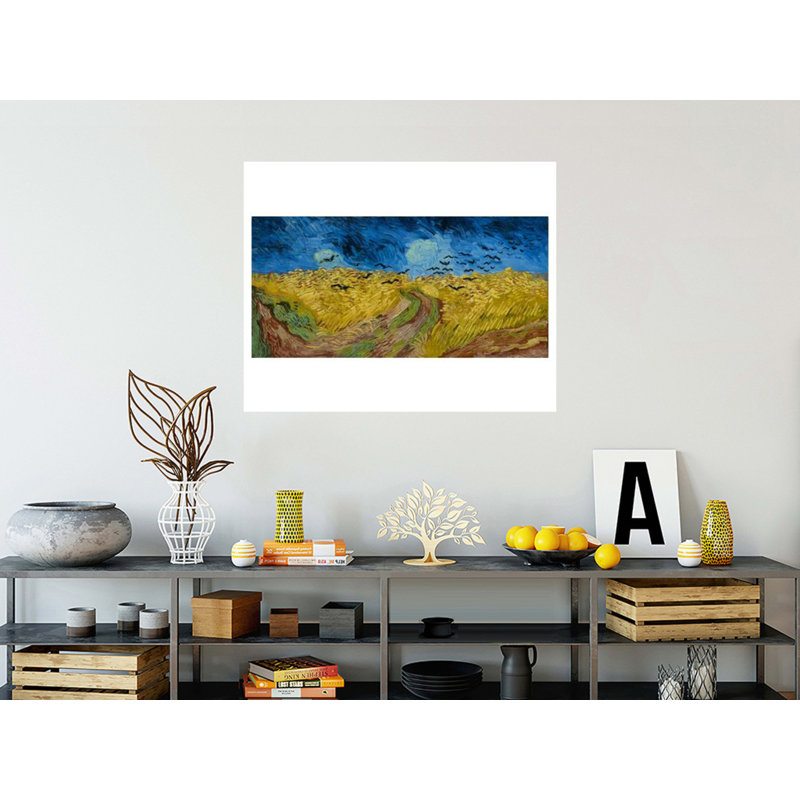 «Wheatfield with Crows» par Vincent van Gogh - Impression giclée, H 32 po x l 40 po