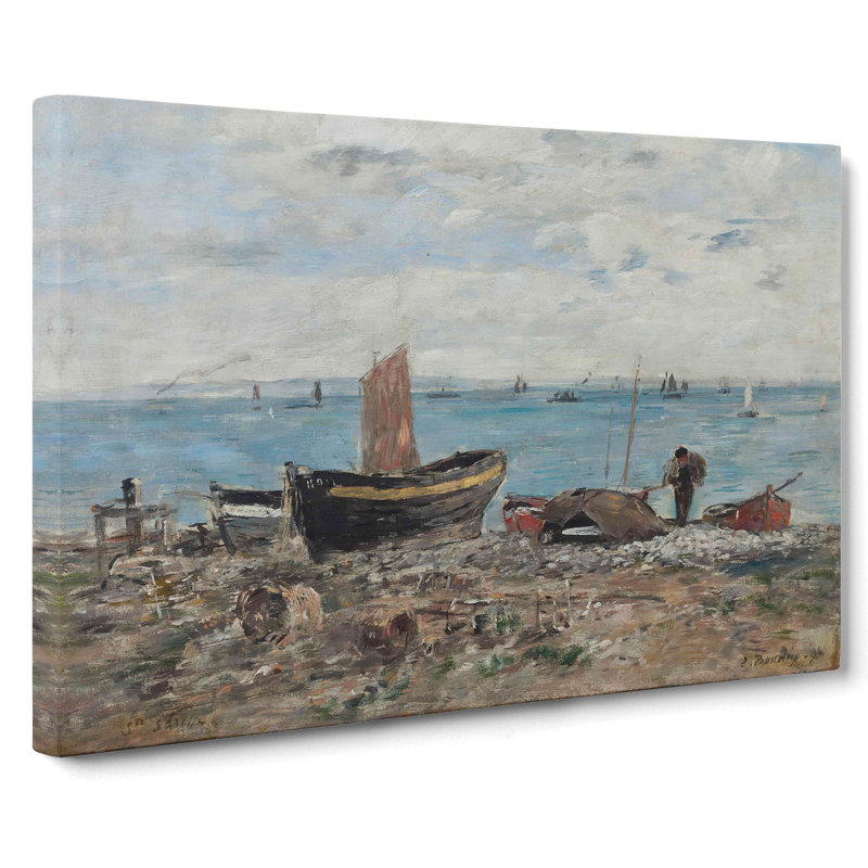 St. Adresse by Eugene Boudin - Wrapped Canvas Painting, 35cm H x 50cm W x 3cm D
