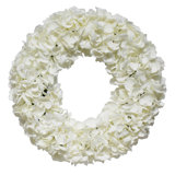 Faux Florals Hydrangea 21" Wreath