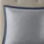 Édredon bleu marine pour grand lit - 8 pièces avec bordure brodée, couvre-oreillers, coussins décoratifs Euro 2 Élégante décoration de chambre à coucher - Fer à vapeur pour un entretien facile Lavable à la machine-120274490-120274491