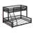 Metal Twin XL Over Queen bunk Bed with Ladder and Safety Guardrails-115730767
