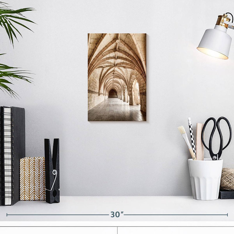 Aime Jeronimos Monastery Corridor, 12" H x 8" W