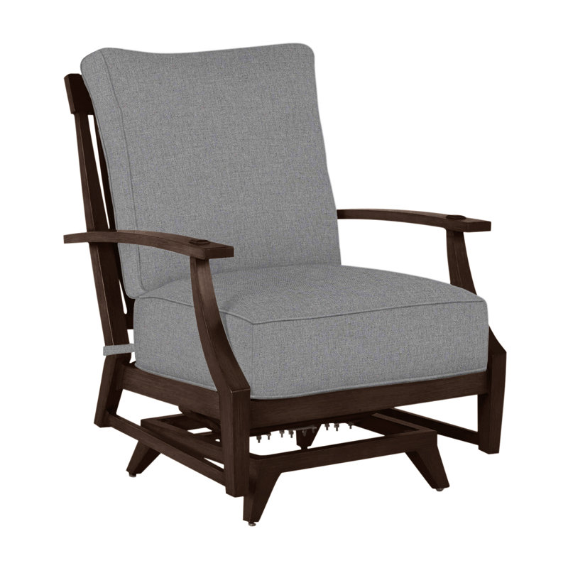Croquet Aluminum Spring Lounge - Mahogany, Welt, Mahogany, Canvas Sand