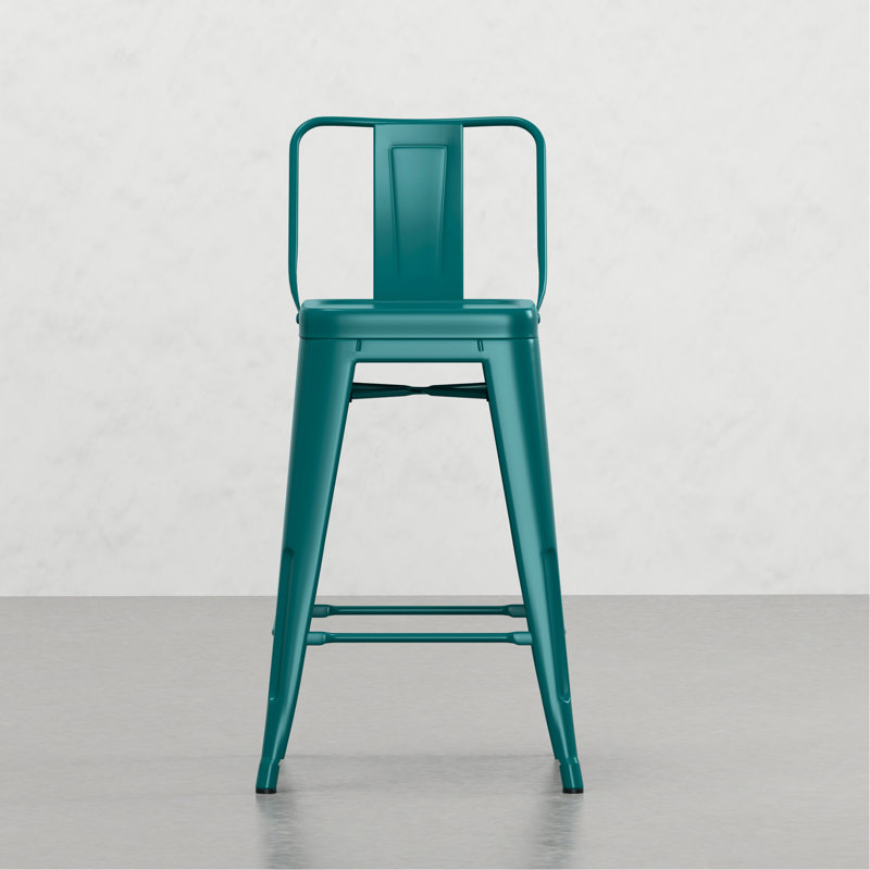 Tabouret à hauteur de comptoir 24 po (ensemble de 4), Bleu sarcelle
