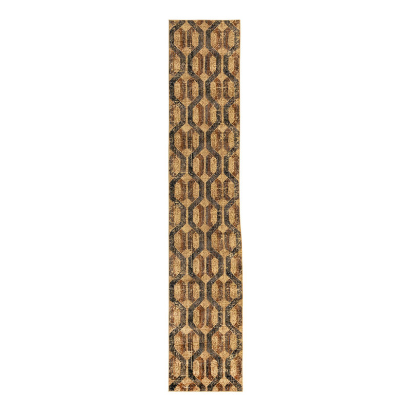 Brennin Geometric Indoor Rug, Runner 2'7" x 14'