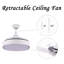 Maryann 42'' Retractable Ceiling Fan DC Motor with LED Lights and Remote-356128960
