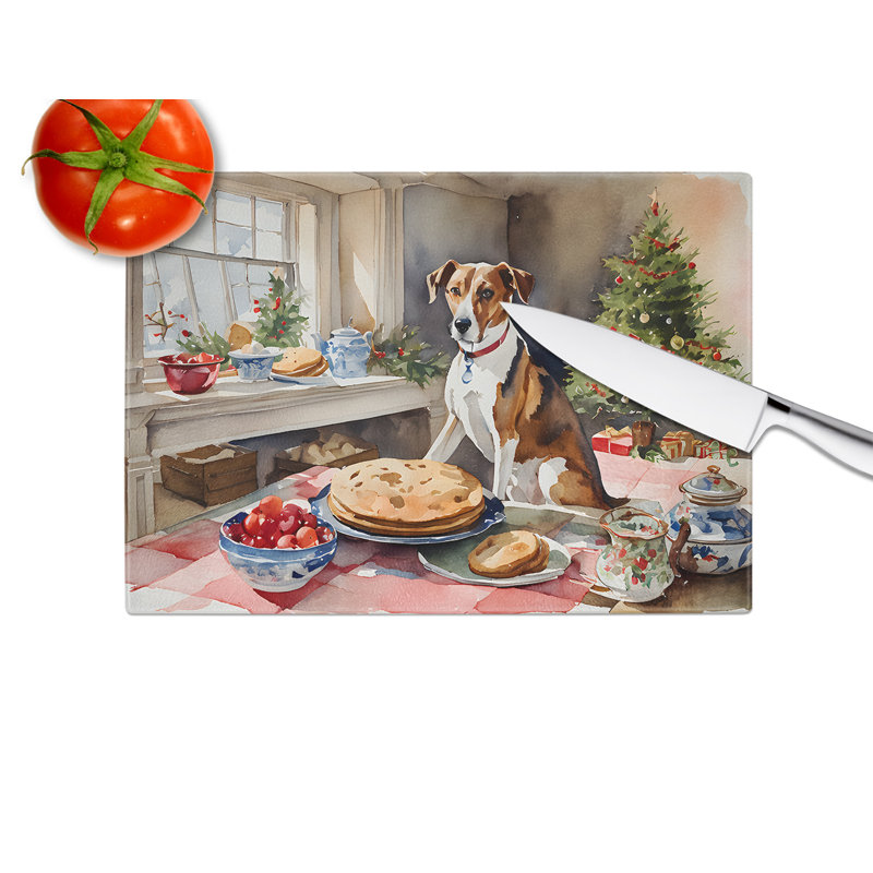 Planche à découper en verre English Foxhound