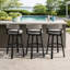 Tabouret de patio avec coussin Chave-66603323