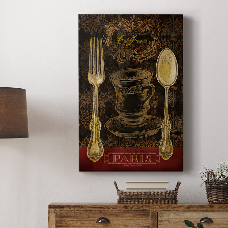 Café Parisien - Cavas enveloppés de galerie, H 48 po x l 32 po