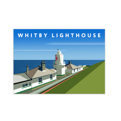 'Whitby Lighthouse' Graphic Art Print