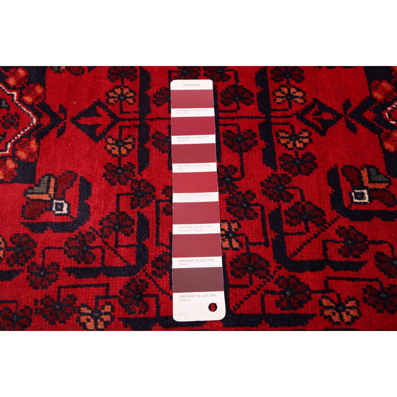 Tapis rouge 4 pi 11 po x 6 pi 6 po Finest Khal Mohammadi