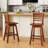 24.5" Counter Height Bar Chairs Swivel Bar Stools With Hollow Backrest-116059766-116059765