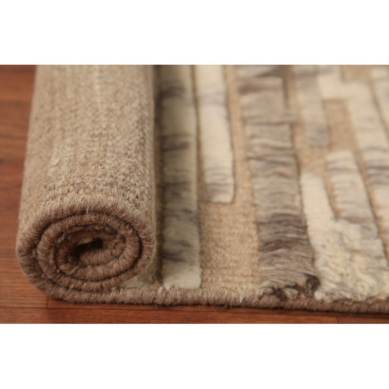 Tapis indien rayé à motif marocain 2x3