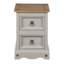 Upstream 2 Drawer Bedside Table Solid Wood