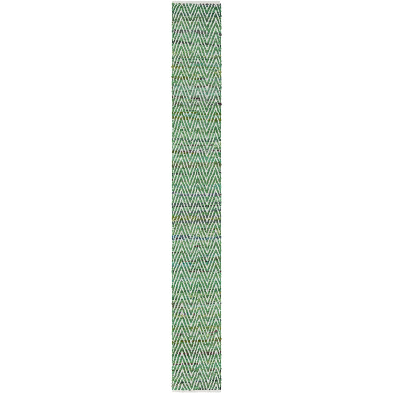 Keidon Cotton Abstract Indoor Rug, Runner 1'2" x 10'