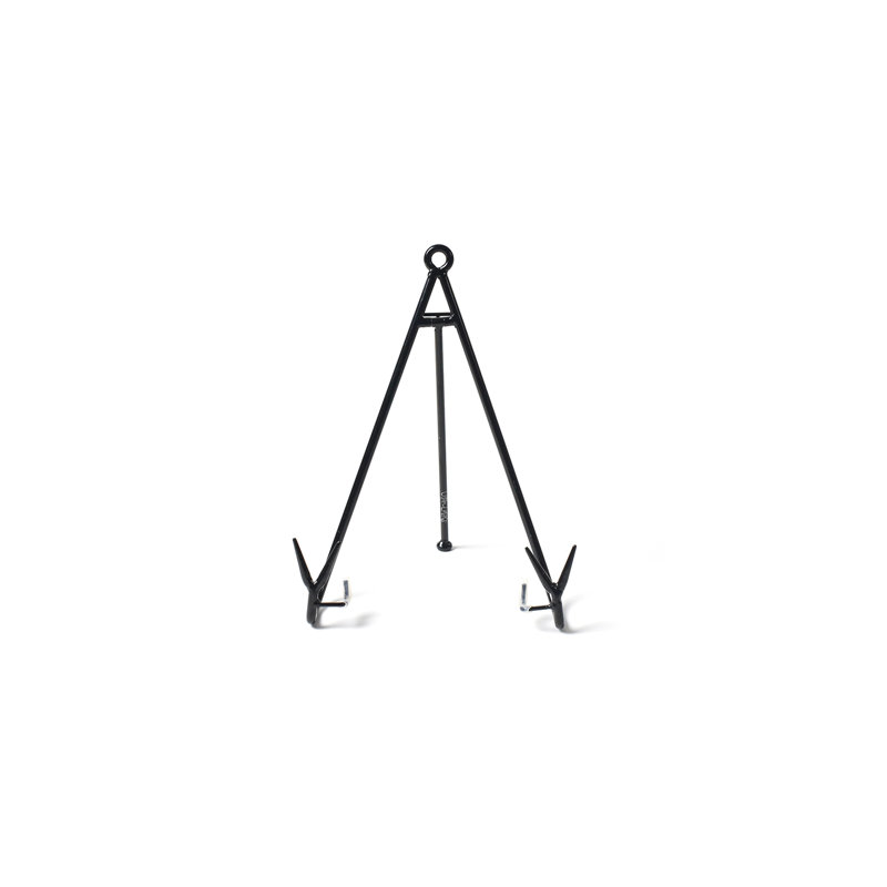 Grand support de plaque évasé noir, H 10,25 po x l 7 po x P 8 po, Noir