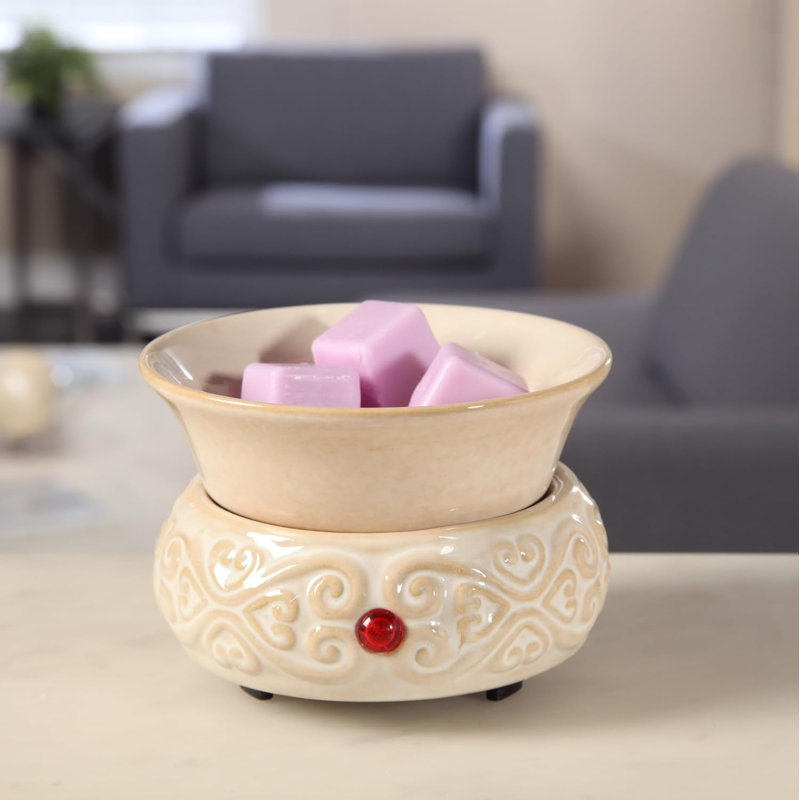Réchaud électrique en céramique pour bougie parfumée Hosley Potpourri liquide idéal pour les spas et les huiles essentielles