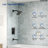 Tub and Shower Faucet Set, Tub And Shower Trim Kit, Valve Included-73468202
