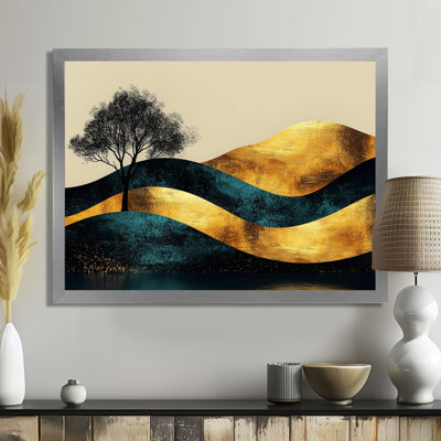 «Giammarco Minimal Forest Solitude Horizon I», art mural de paysages abstraits