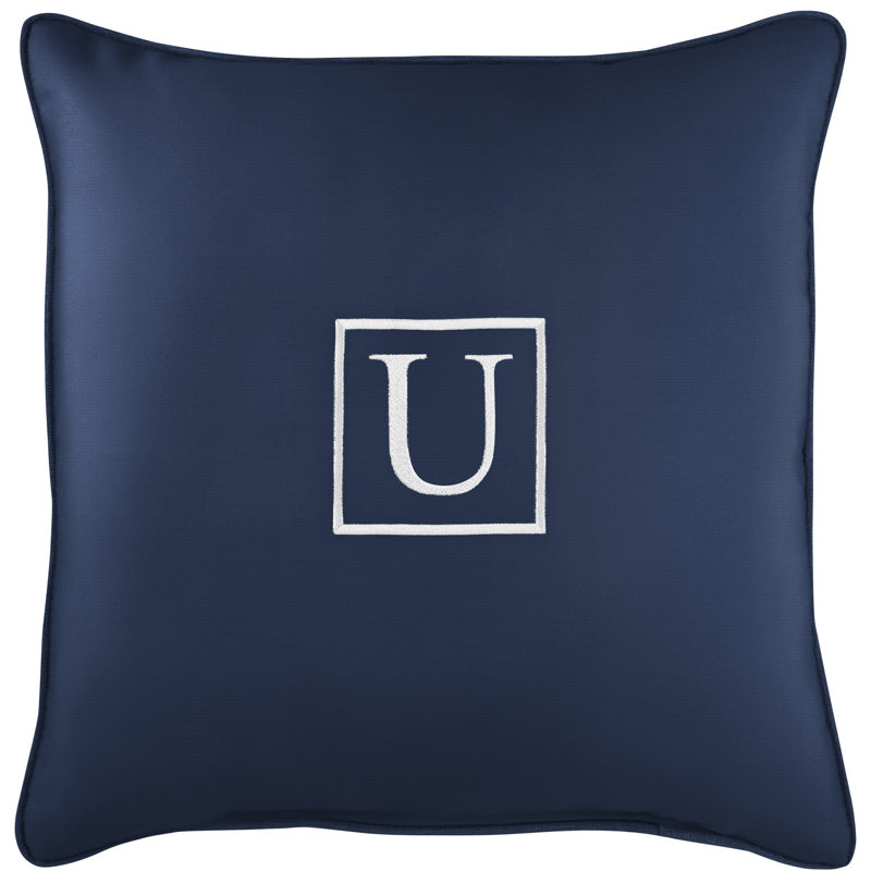 Housse et insert de coussin d'extérieur carré Kettil, Toile bleu marine Sunbrella®, U