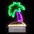 LED Lighted 3D Palm Tree Tunnel Light - 8"