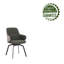 Chaise d'appoint pivotante rembourrée avec pieds en acier Zynah-1203833651