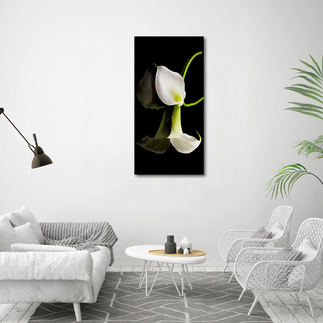 White Calla - Kunstdrucke auf Segeltuch