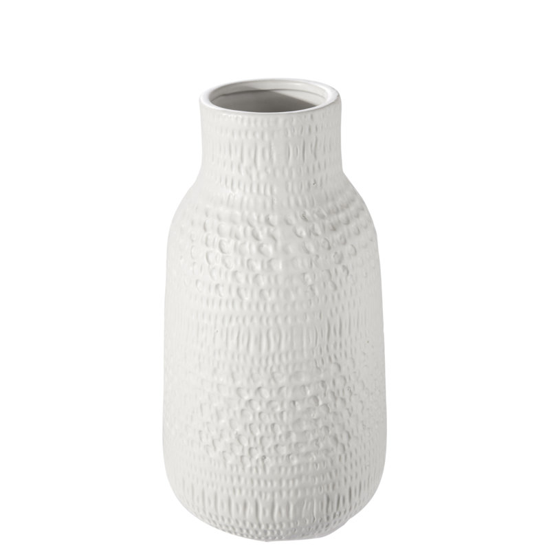 Urban Trends Collection Ceramic Table Vase, 12.25" H x 6.5" W x 6.5" D
