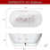 63" Acrylic Freestanding Soaking Bathtub with Chrome Overflow and Drain