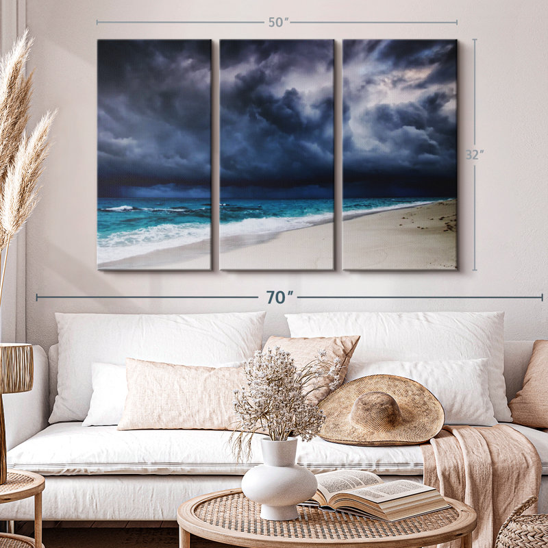 " Dark Cloudy Sky ", 32" H x 50" W x 1.25" D