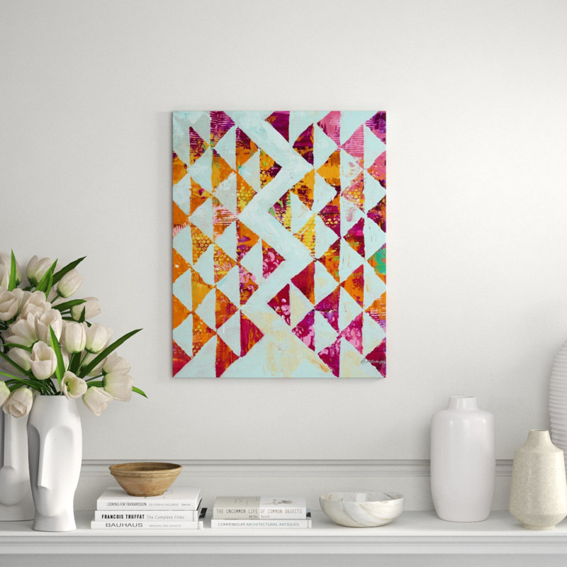 Triangular Configurations VIII Print, 68" H x 54" W x 1.5" D, Glass Coat