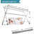 Heavy Duty Stainless Steel Drying Rack - Adjustable Length, 20 Hooks-122947376