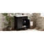 Meuble-lavabo noir de 30 po avec lavabo en céramique, style élégant, tablettes réglables, portes à fermeture en douceur de 30 po noires, rangement polyvalent-2048142183