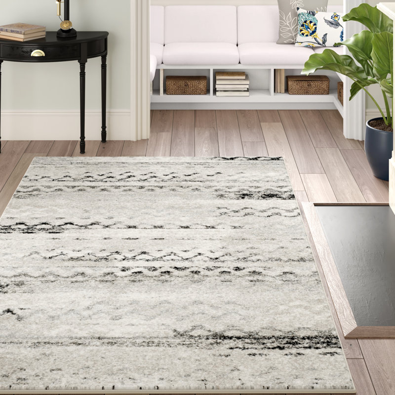 Tapis performance à motif abstrait rétro Sabang, Rectangle de 10 pi x 14 pi