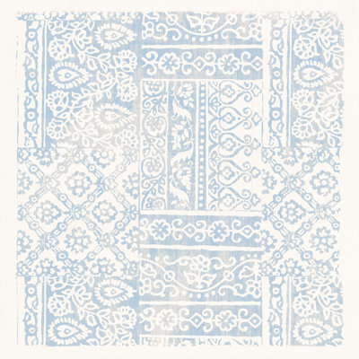 Barrière de jardin bleu clair