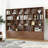 Tall Bookshelf With 10 Cubes And 3 Doors, 4-Tier Bookshelf, Open Shelf Bookcase With Cabinet, Modern Cube Storage Organizer For Living Room, And Office