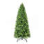 Arbre de Noël 9 pi avec 2435 pointes et 700 lumières à DEL blanc chaud - branches mixtes en PVC + PE, structure à charnières pour une installation facile, support en métal pour un soutien solide, décoration luxueuse des Fêtes-1044644709