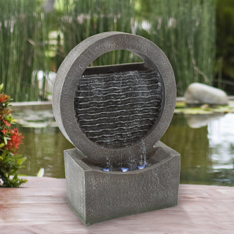Indoor Outdoor Cascade Fountain with Lights